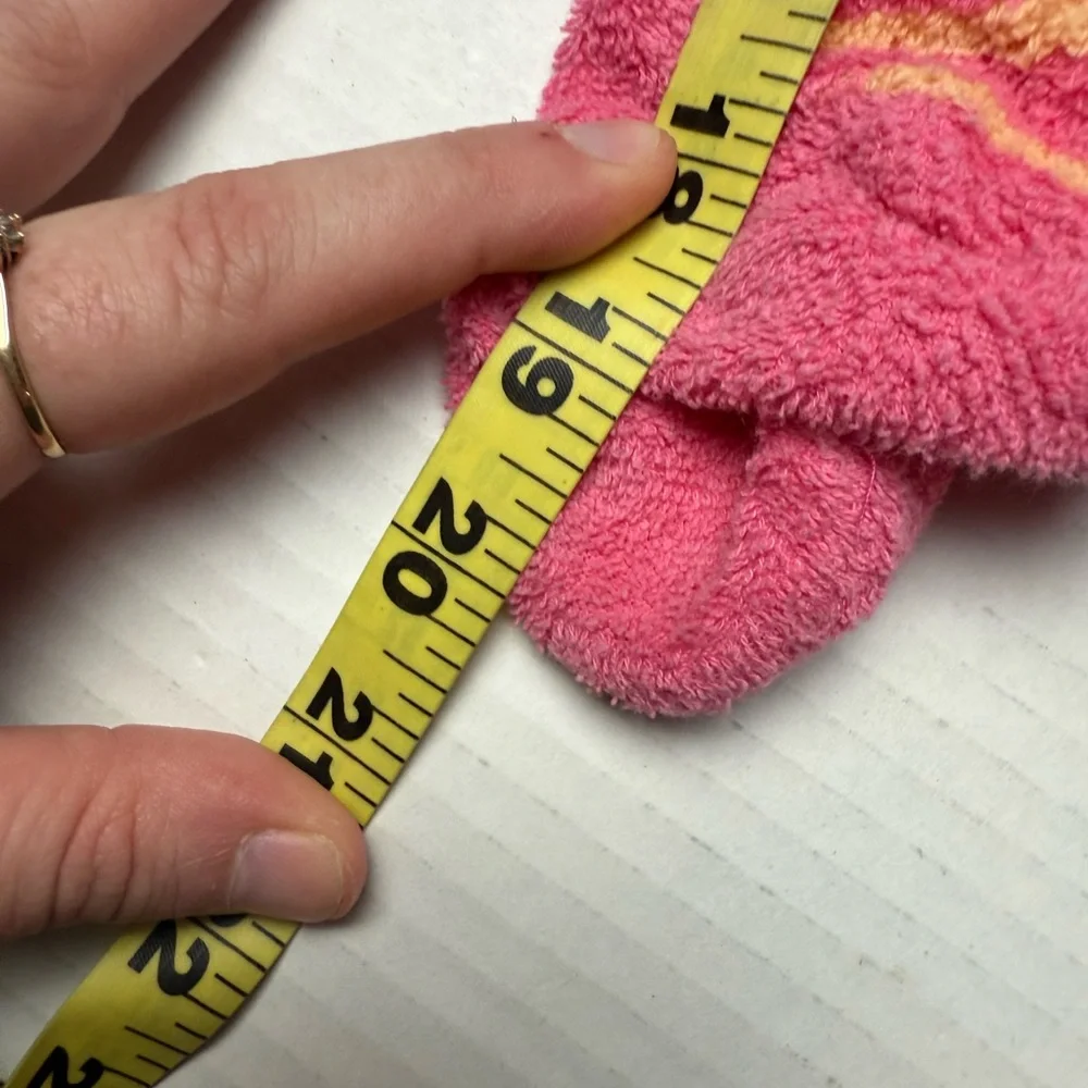 Vintage Carter's Girls 0-3 Months Pink Striped Kitten Cat Terry Footie‎ Sleeper